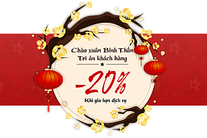 Tri ân khách hàng, HostVN giảm giá 20% khi gia hạn