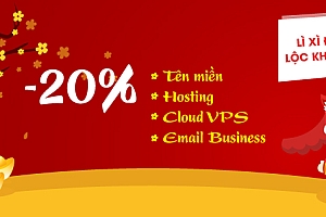 Hostvn.net giảm giá 20% – lì xì đầu năm