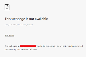 Hướng dẫn fix lỗi ERR_CONTENT_DECODING_FAILED