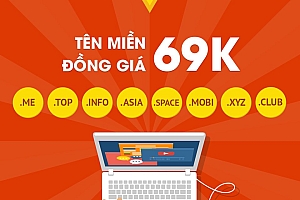 Đăng ký tên miền chỉ từ 69k tại HostVN
