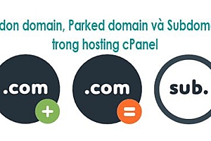 Addon domain, Parked domain và Subdomain trong hosting cPanel