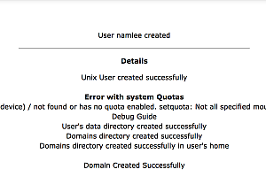 Hướng dẫn fix lỗi Error with system Quotas setquota Directadmin