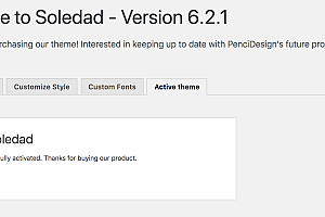 Hướng dẫn activate theme Soledad v6.2.1 mới nhất