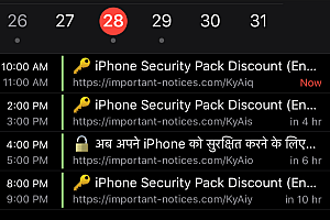Cách xóa spam quảng cáo trong lịch iPhone/iPad